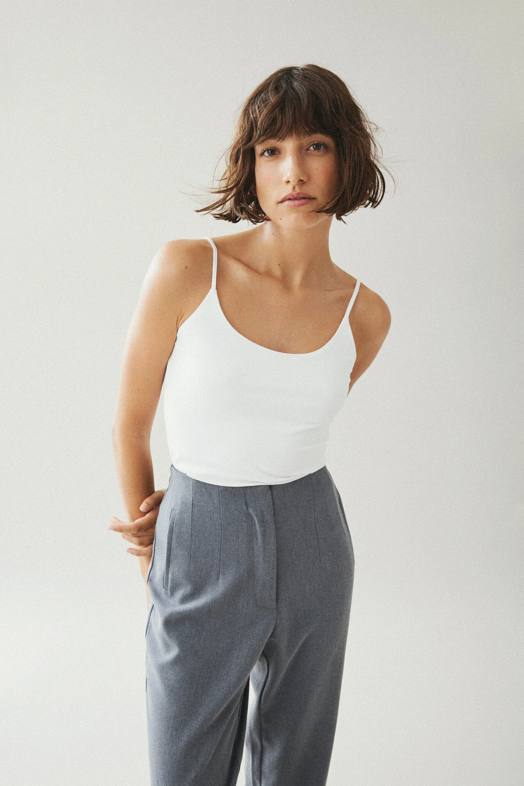 Basic Stretch Cami White - Image 4