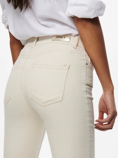 Blush Flair Jeans - Cream 32 Leg - Image 5
