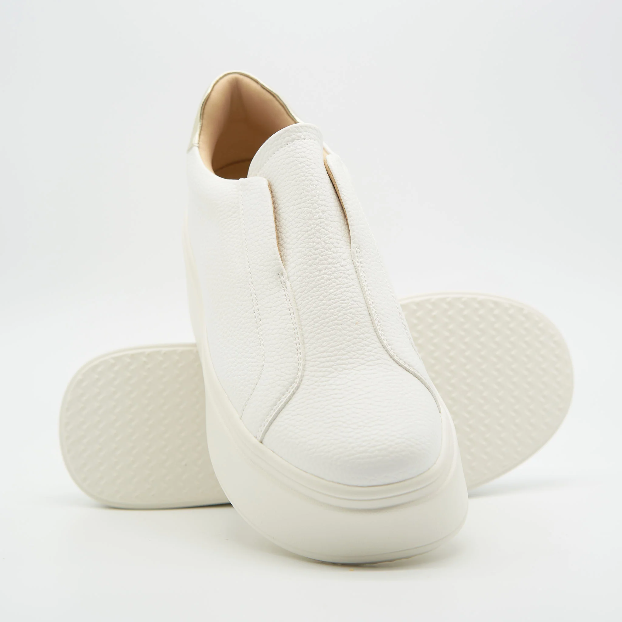 Platform Pumps White - Image 6