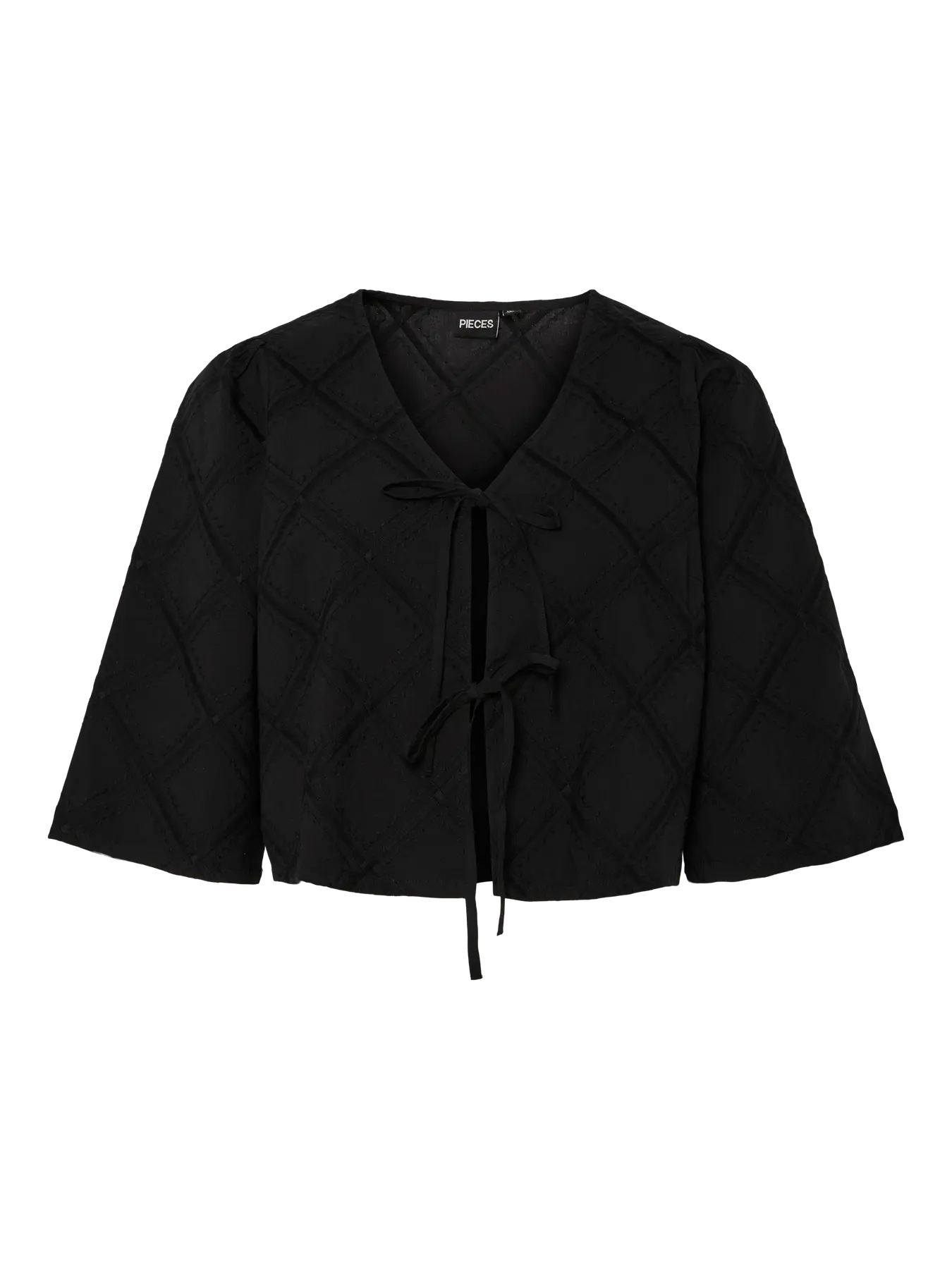 Francis Tie Blouse Black - Image 3