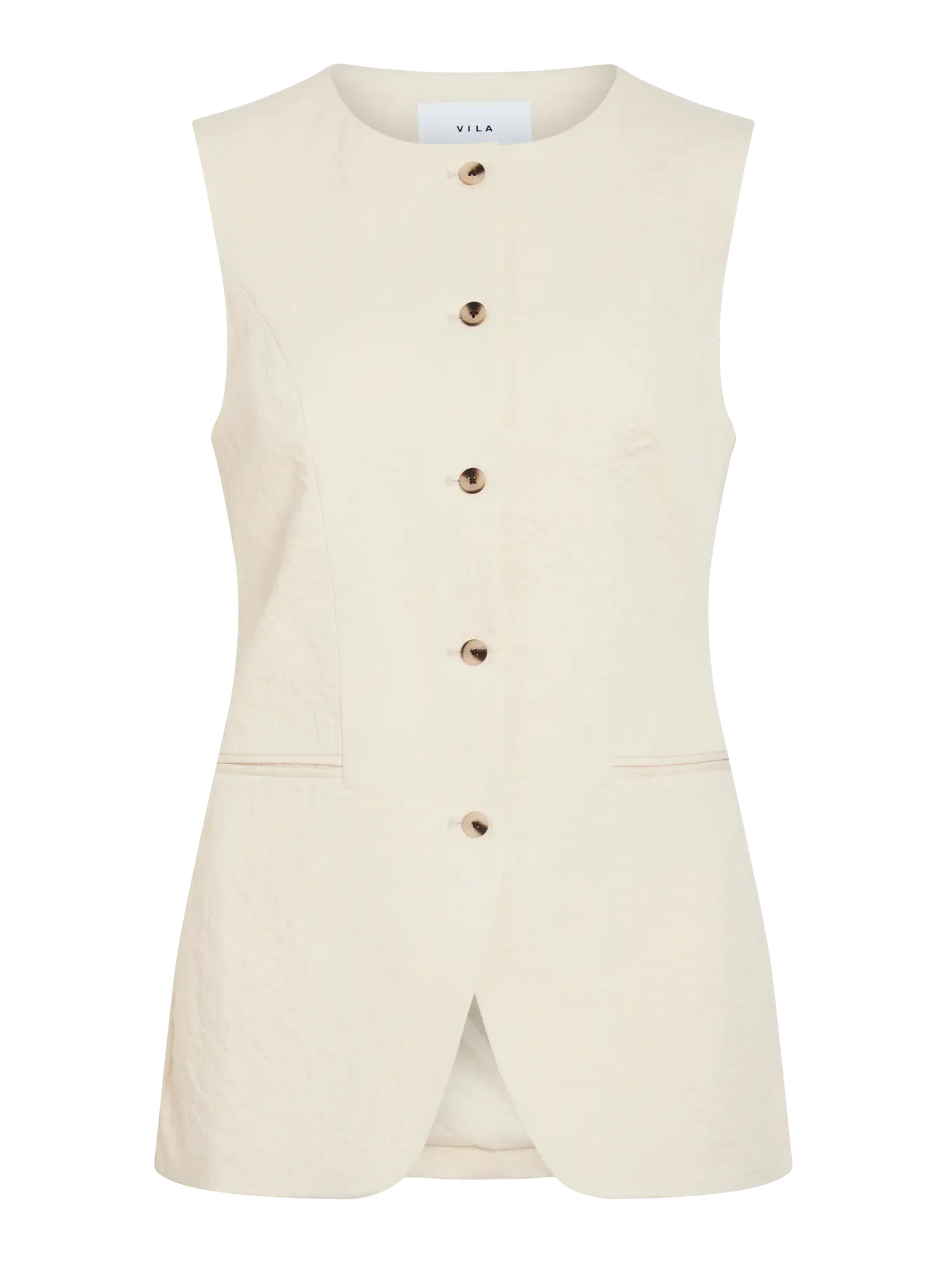 Freja Waistcoat Cream - Image 5