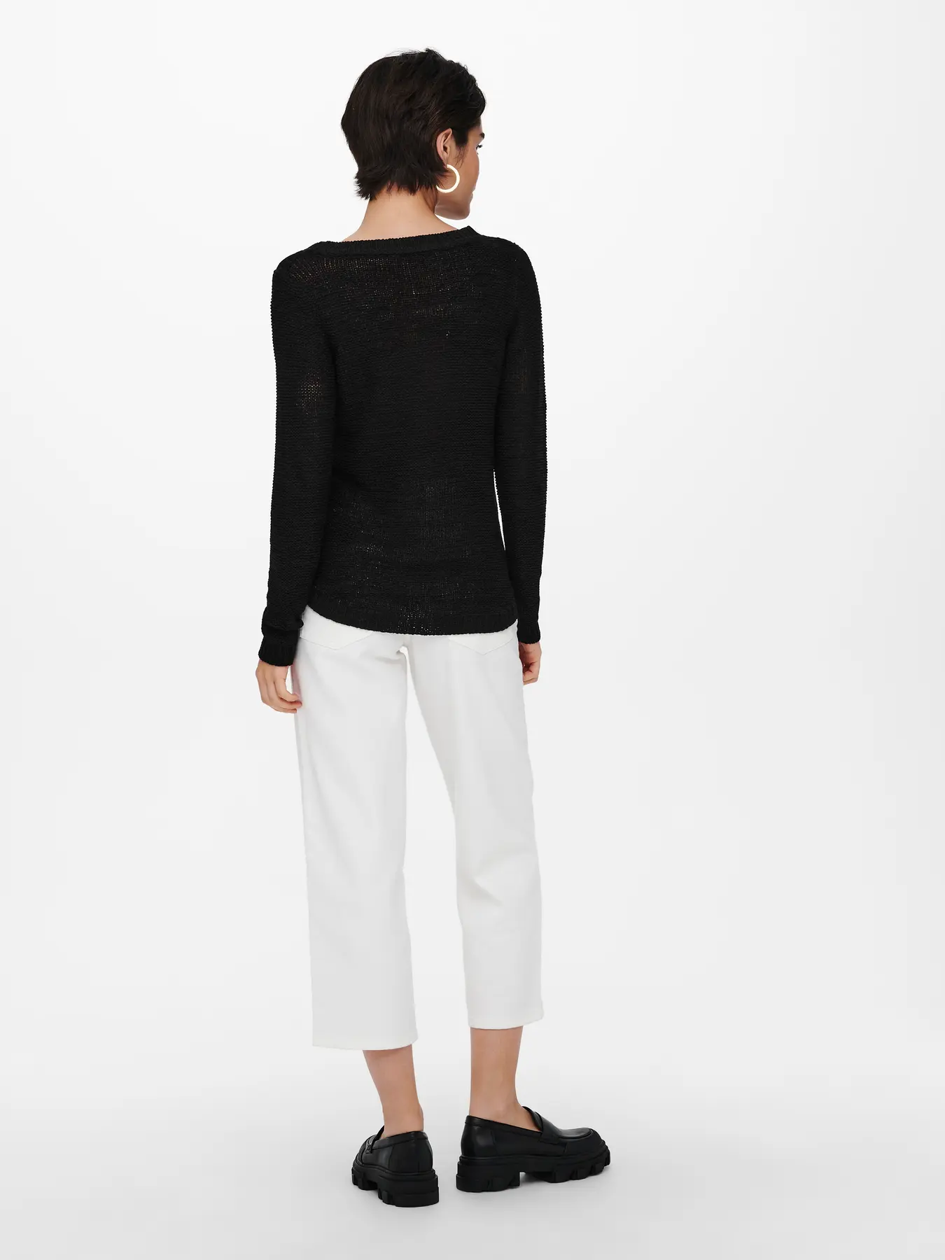 Geena Long Sleeve Jumper Black - Image 3