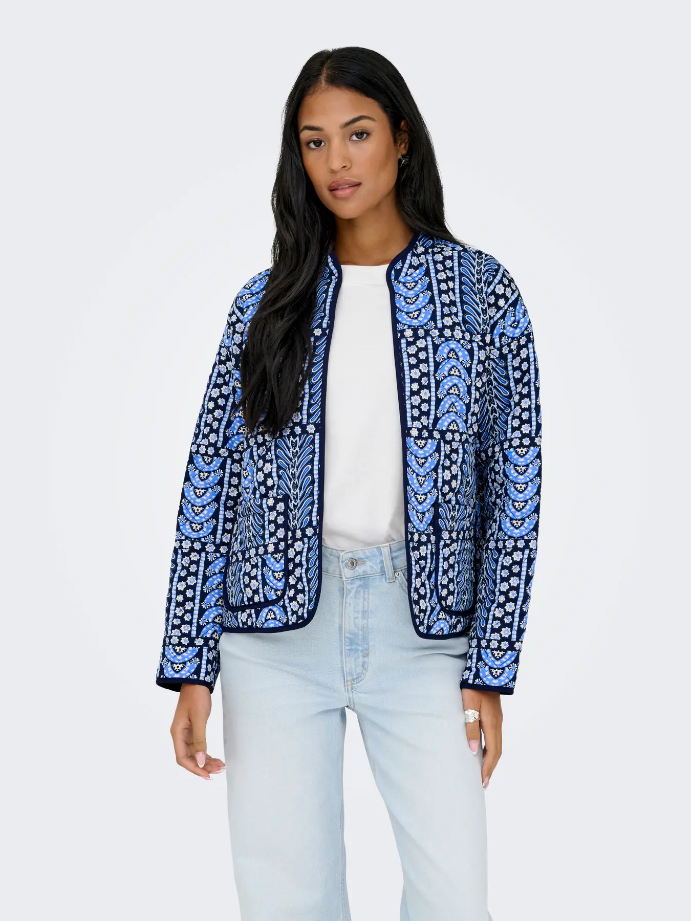 Mason Quilted Jacket Blue - Image 5