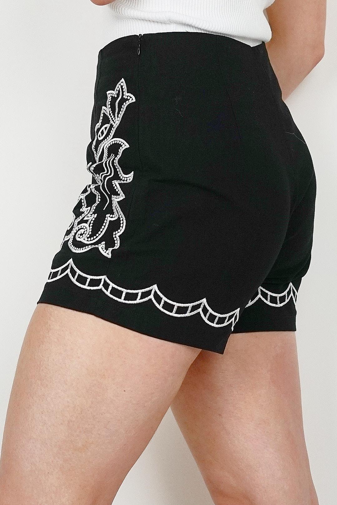 MM Embroidered Shorts - Image 3