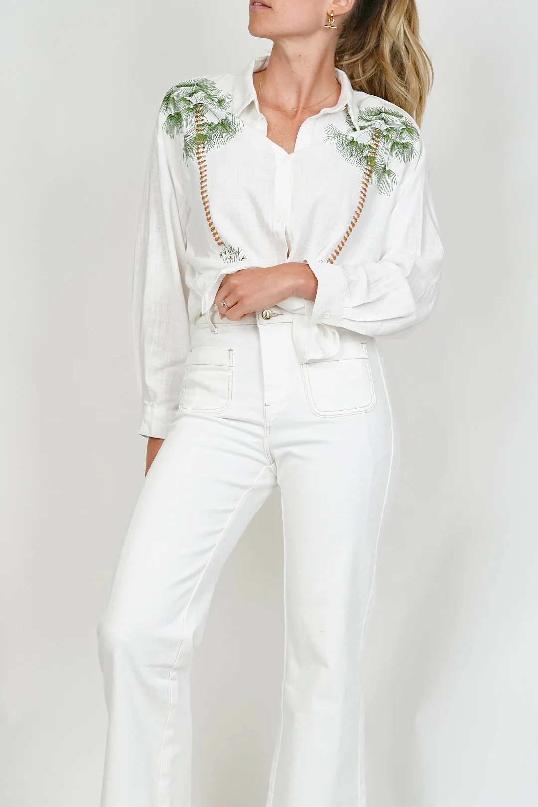 Muse Palm Tree Blouse - Image 3