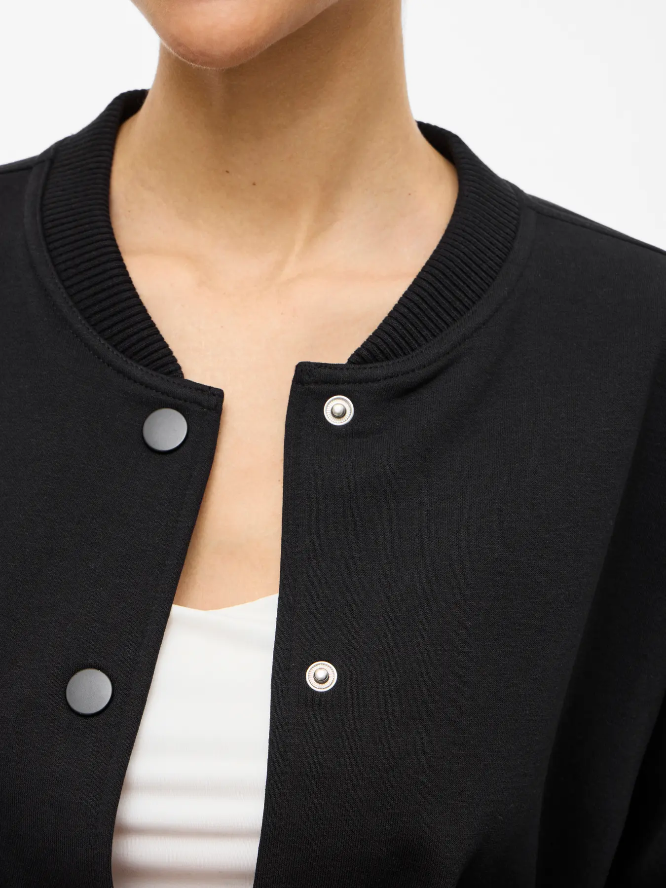 Odessia Jersey Jacket Black - Image 3