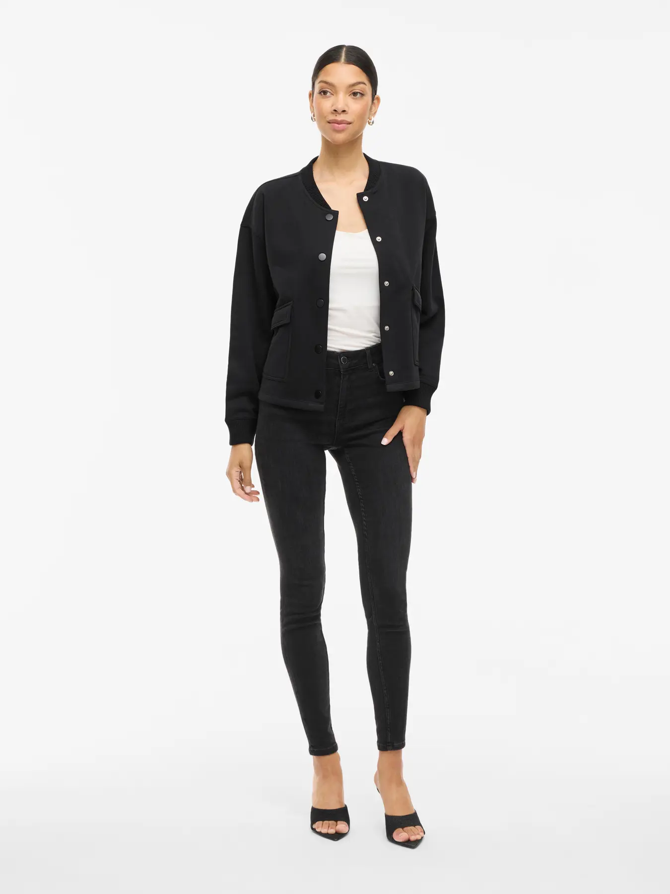 Odessia Jersey Jacket Black - Image 6