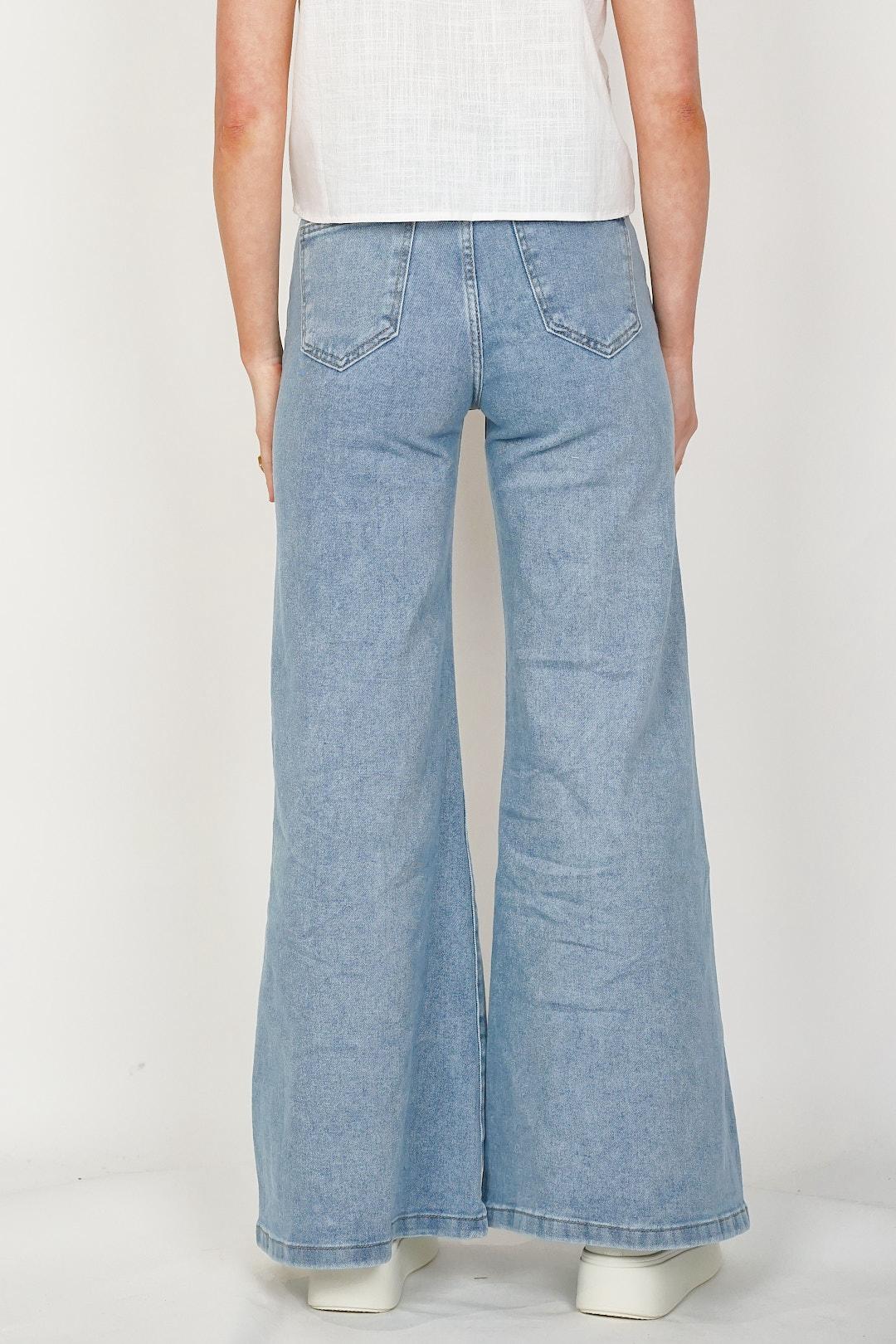 Palazzo Jeans Blue - Image 3