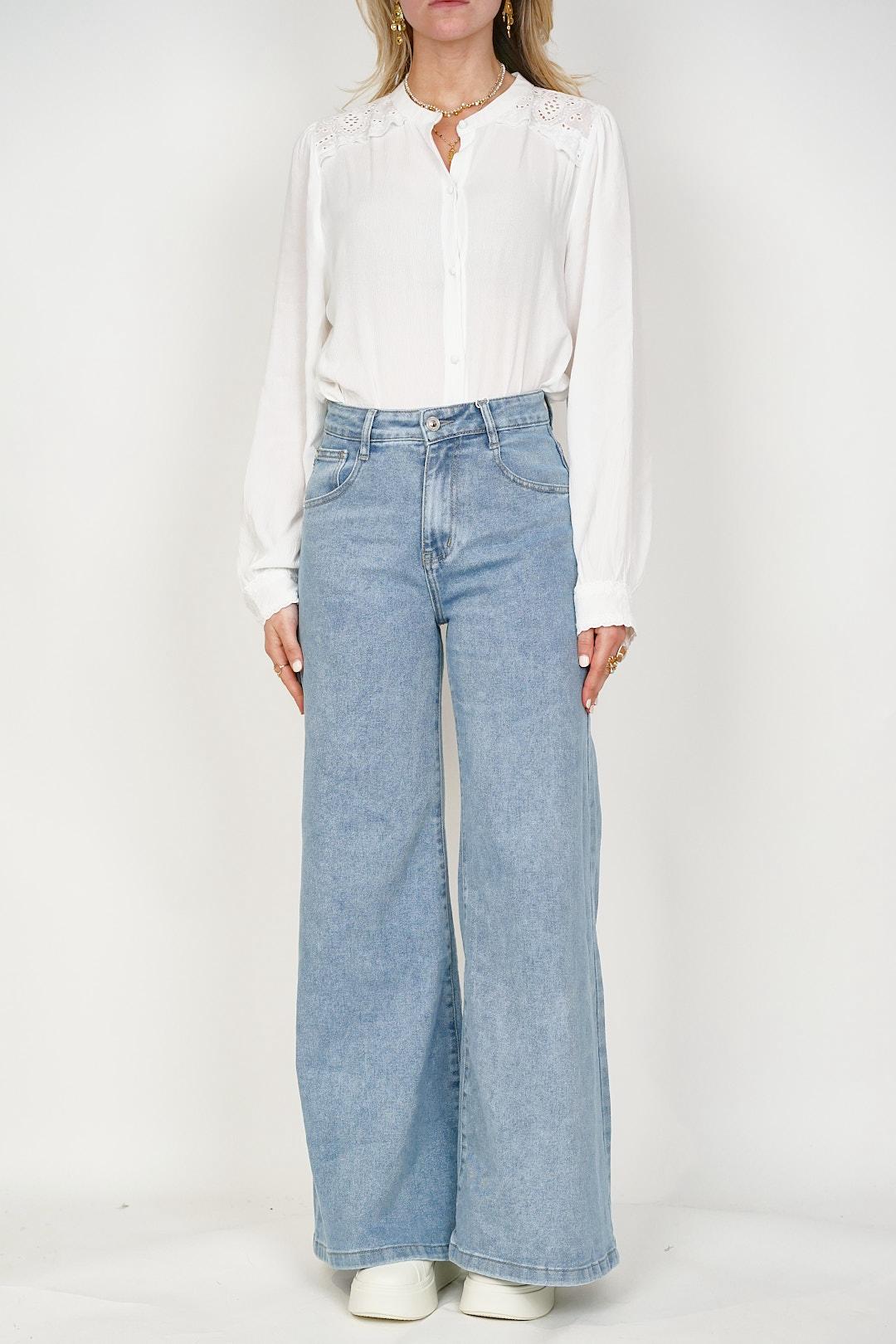 Palazzo Jeans Blue - Image 4