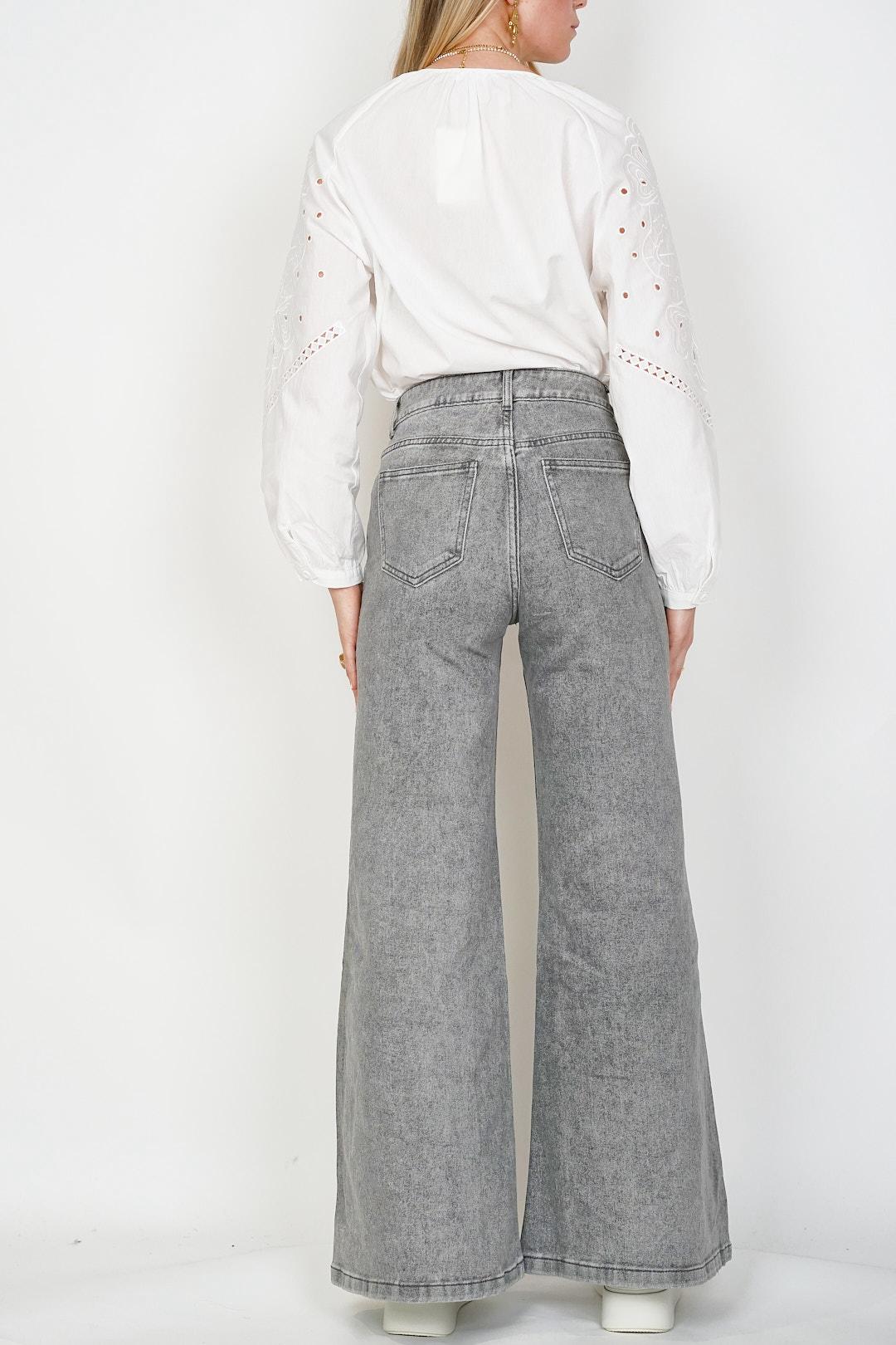 Palazzo Jeans Grey - Image 3