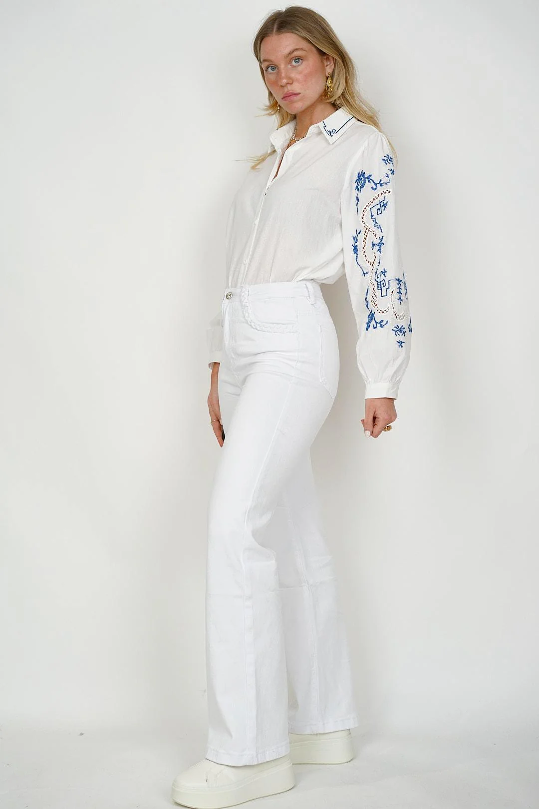 Plait Jeans White - Image 4