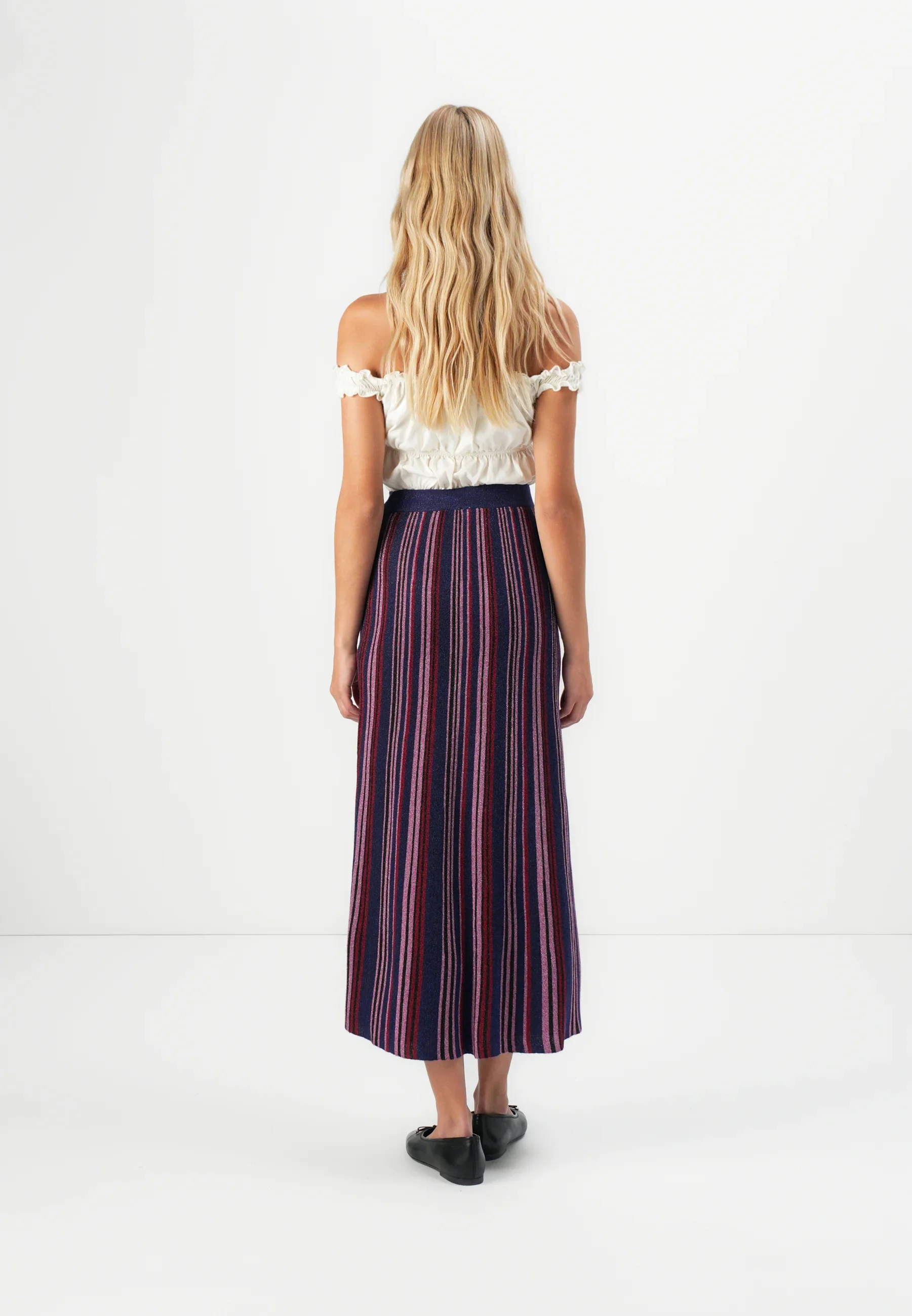 Raspberry Knit Set Skirt - Image 3