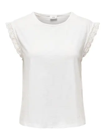 Salva Crochet Tee White - Image 3