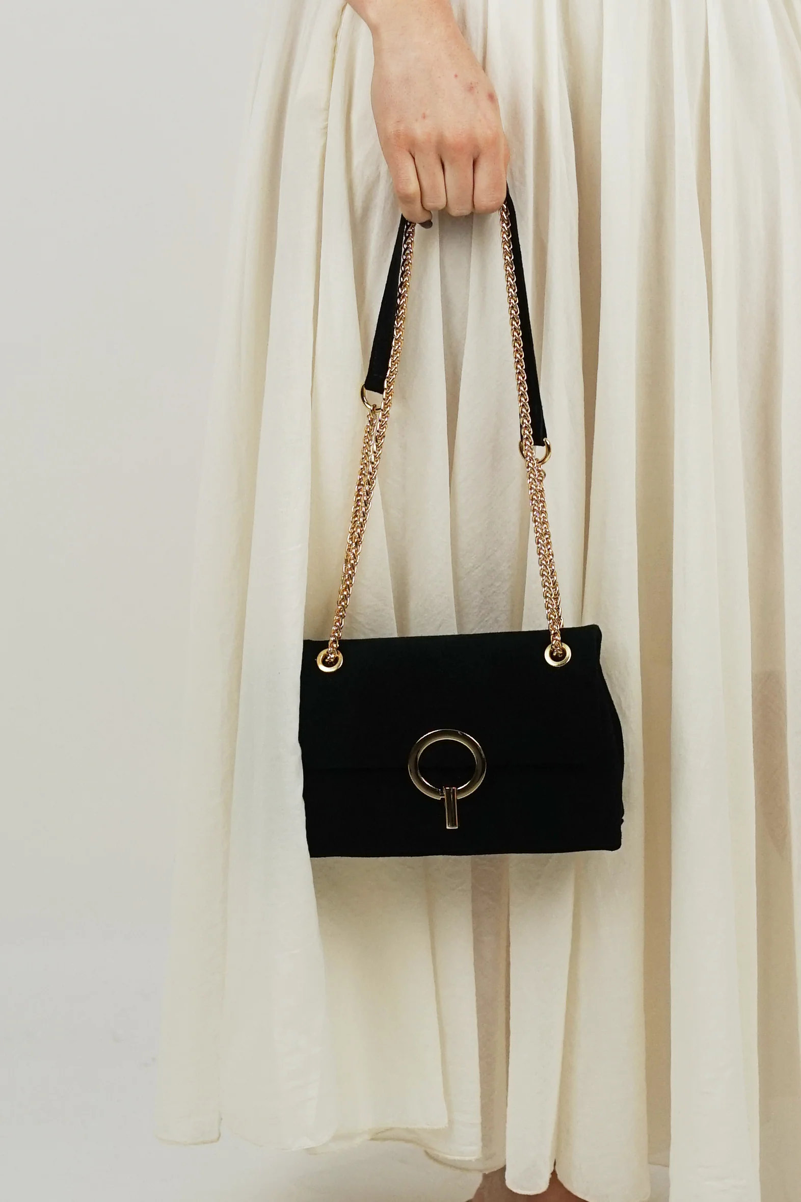 Suede Chain Soho Bag - Image 3