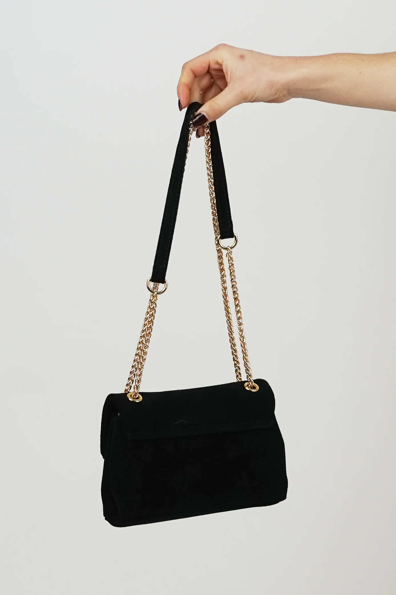 Suede Chain Soho Bag - Image 4