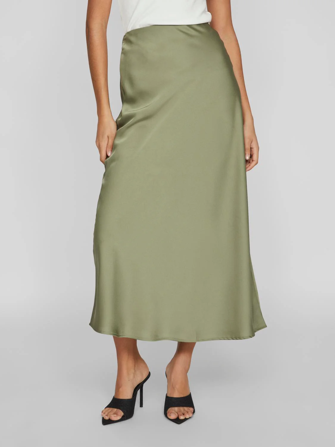 Viellette Maxi Skirt Khaki - Image 5