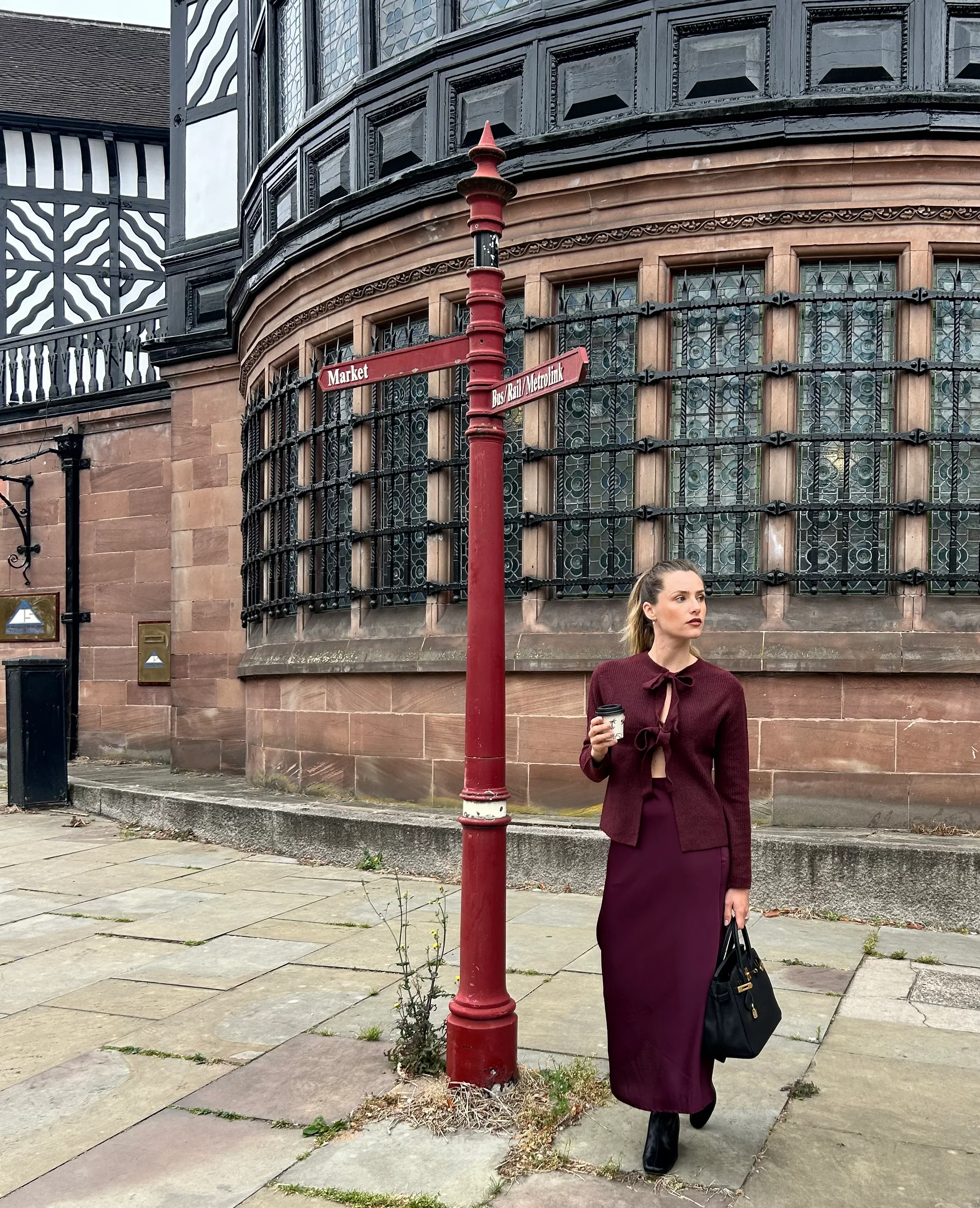 Viellette Maxi Skirt Plum - Image 3