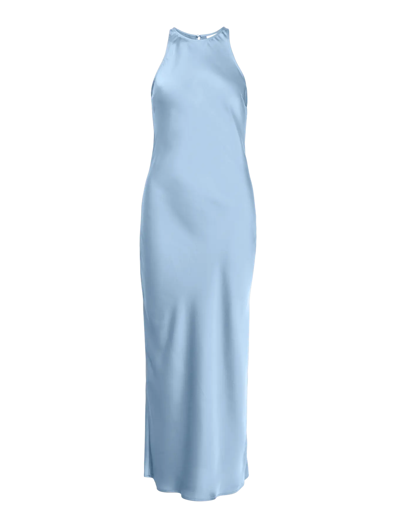 Viellette Satin Dress Pale Blue - Image 5